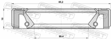 Febest 95GBY-71851011R Camshaft Oil Seal 69.4X85.2X10X11