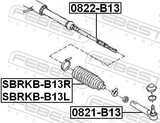 Febest 0822-B13 Steering Tie Rod