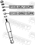 Febest 01330-GRN215UPR Rear Shock Absorber Bushing