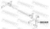 Febest 2023-BUR Rear Stabilizer Link / Sway Bar Link