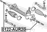 Febest 0122-AUR20 Steering Tie Rod
