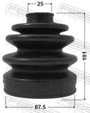 Febest 1217-011 Boot Outer CV Joint Kit 87.5X101X25