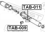 Febest TAB-011 Steering Rack Bushing