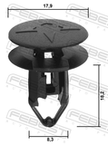 Febest 88570-221 Retainer Clip