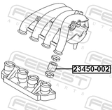 Febest 23450-002 Intake Manifold Hose