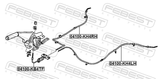 Febest 04100-KH4RH Parking Brake Cable, Right