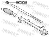 Febest HYT-SG08 Steering Rack Bushing