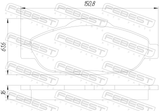 Febest 2501-308F Pad Kit, Disc Brake, Front