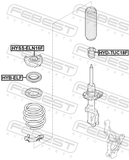 Febest HYSS-ELN16F Front Shock Absorber Mounting