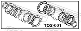 Febest TOS-001 Repair Kit Seal Sub-Assy Steering Knuckle