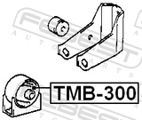 Febest TMB-300 Front Engine Mount Bushing