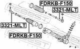 Febest FDRKB-F150 Steering Gear Boot