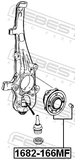 Febest 1682-166MF Front Wheel Hub
