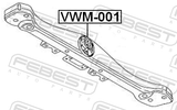 Febest VWM-001 Transmission Mount