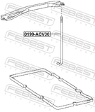 Febest 0199-ACV30 Battery Mounting Bracket
