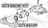 Febest 3274-ESCIIIF-KIT Front Caliper Slide Pin Kit