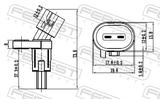 Febest 23606-001 ABS Sensor Rear