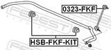 Febest 0323-FKF Front Stabilizer Link / Sway Bar Link