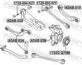 Febest ADAB-029 Rear Knuckle Bushing