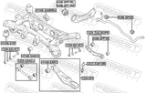 Febest 1225-TUC16UPR Rear Upper Transverse Link