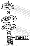 Febest TSHB20 Universal Boot With Jounce Bumper, Shock Absorber