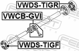 Febest VWCB-GVI Drive Shaft Bearing (Repair Kit)