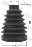 Febest 0117P-038 Boot Outer CV Joint Kit Pvc 90.2X123X31