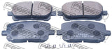 Febest 0101-ZZE130F Pad Kit, Disc Brake, Front - Kit