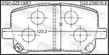 Febest 0101-ZZE130F Pad Kit, Disc Brake, Front - Kit