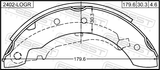 Febest 2402-LOGR Shoe Kit, Rear Brake - Kit