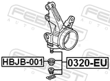 Febest 0320-EU Ball Joint Front Steering Knuckle