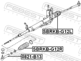 Febest SBRKB-G12R Steering Gear Boot
