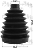 Febest 0217P-Z50 Boot Outer CV Joint Kit Pvc 96.5X127.5X28.5