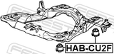 Febest HAB-CU2F Subframe Bushing