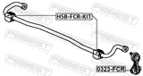 Febest HSB-FCR-KIT Rear Stabilizer Bar Bush Kit D17