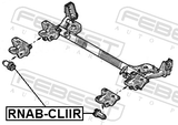 Febest RNAB-CLIIR Rear Crossmember Bushing
