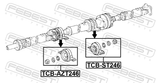 Febest TCB-AZT246 Drive Shaft Bearing (Repair Kit)