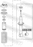 Febest LRAB-038 Bushing, Rear Shock Absorber
