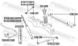Febest TD-120R Rear Shock Absorber Jounce Bumper