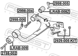 Febest 2998-004 Bolt