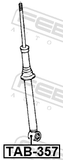 Febest TAB-357 Bushing, Rear Shock Absorber