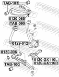 Febest 0129-012 Camber Adjusting Eccentric Bolt