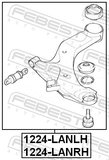 Febest 1224-LANRH Right Front Arm