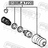 Febest 0180R-AT220 Clutch Slave Cylinder Repair Kit