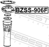 Febest BZSS-906F Front Shock Absorber Mounting
