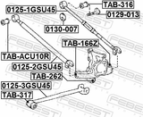 Febest 0129-013 Camber Adjusting Eccentric Bolt