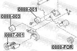 Febest 0887-001 Tension Pulley