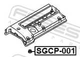 Febest SGCP-001 Seal Ring, Spark Plug Tube
