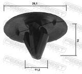 Febest 88570-186 Retainer Clip
