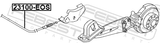 Febest 23100-EOS Parking Brake Cable